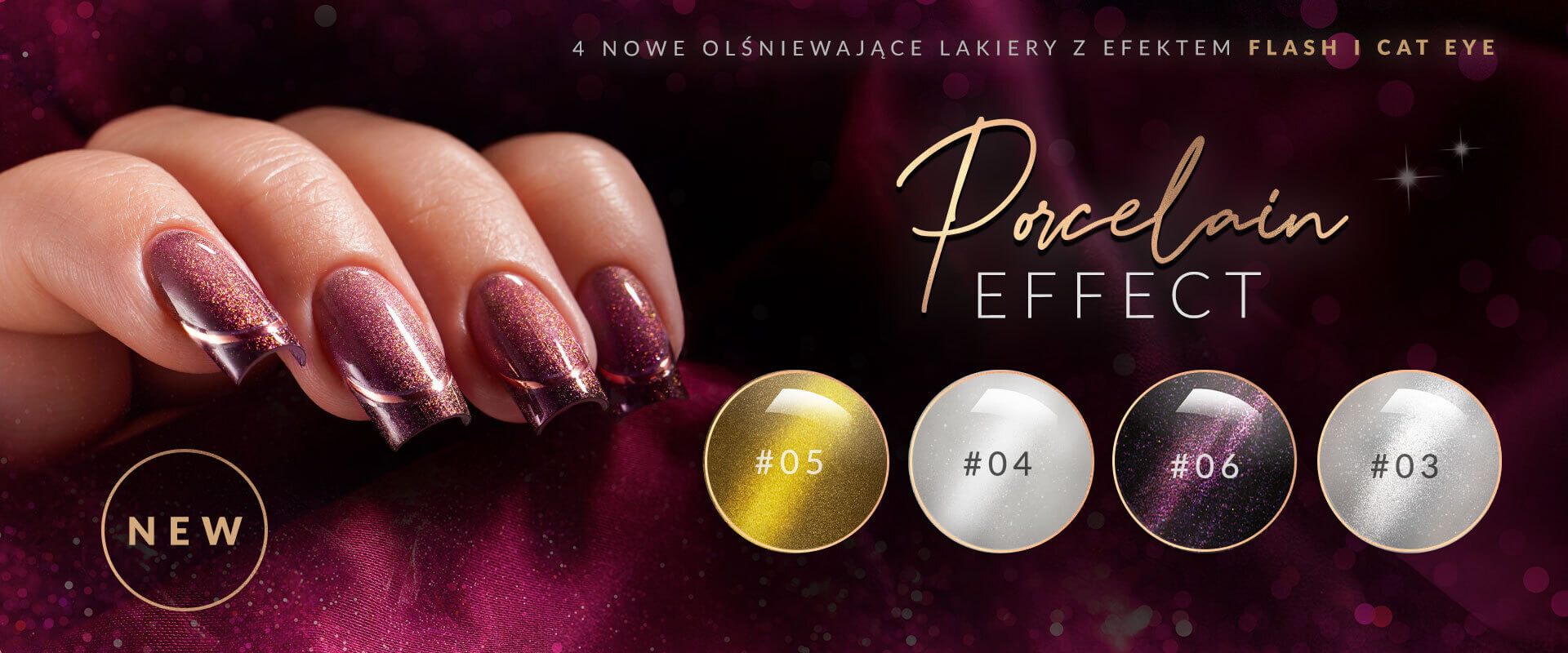 Baner informujący o braku składnika TPO we produktach Nailac